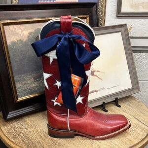 Exclusive! Ferrini Red, White and Blue Cowboy Boots